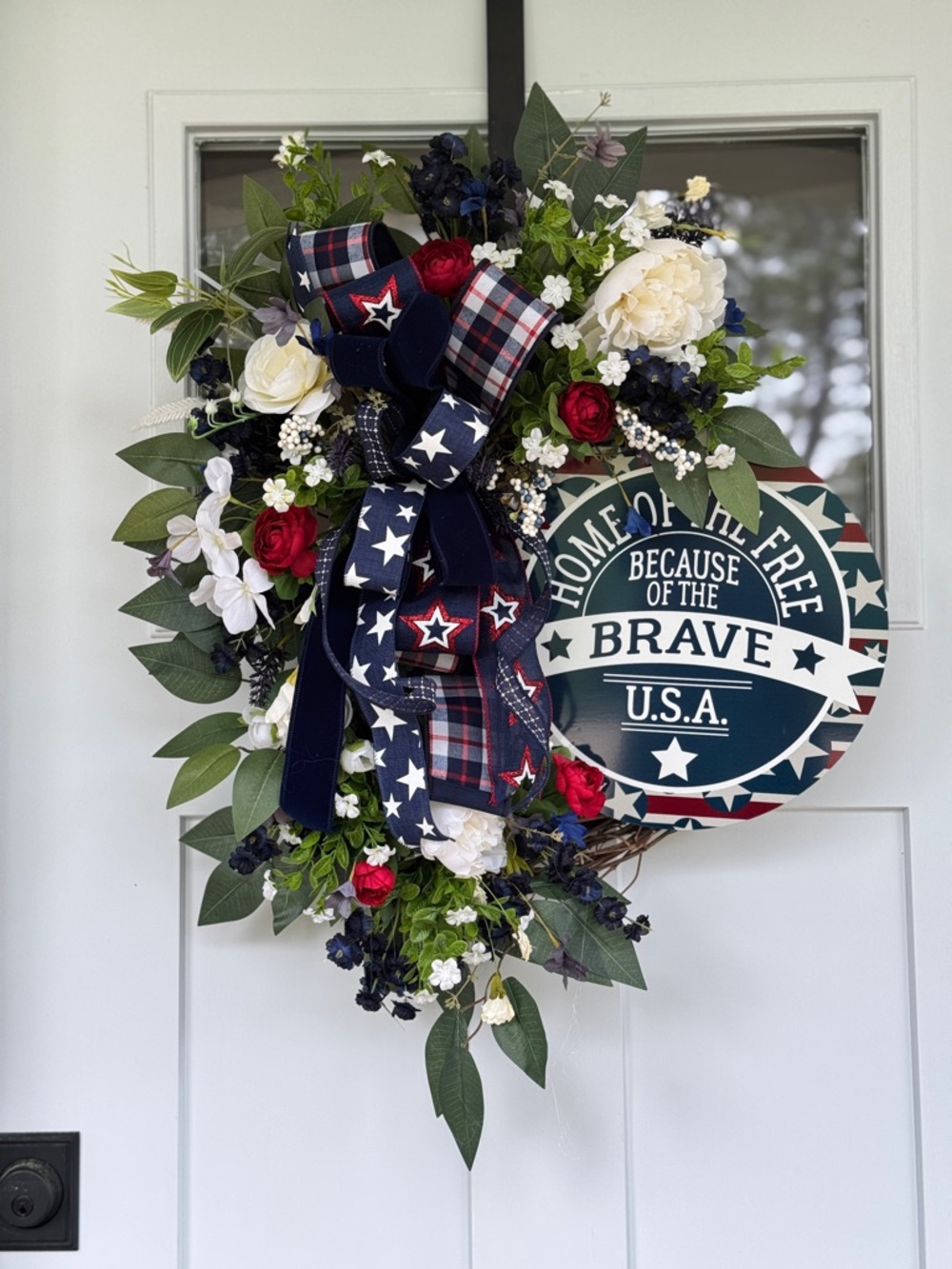Handmade Patriotic Wreath | Home of the Free